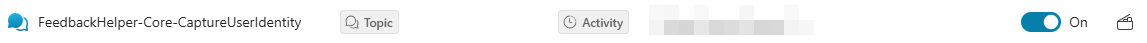 User Identity Topic