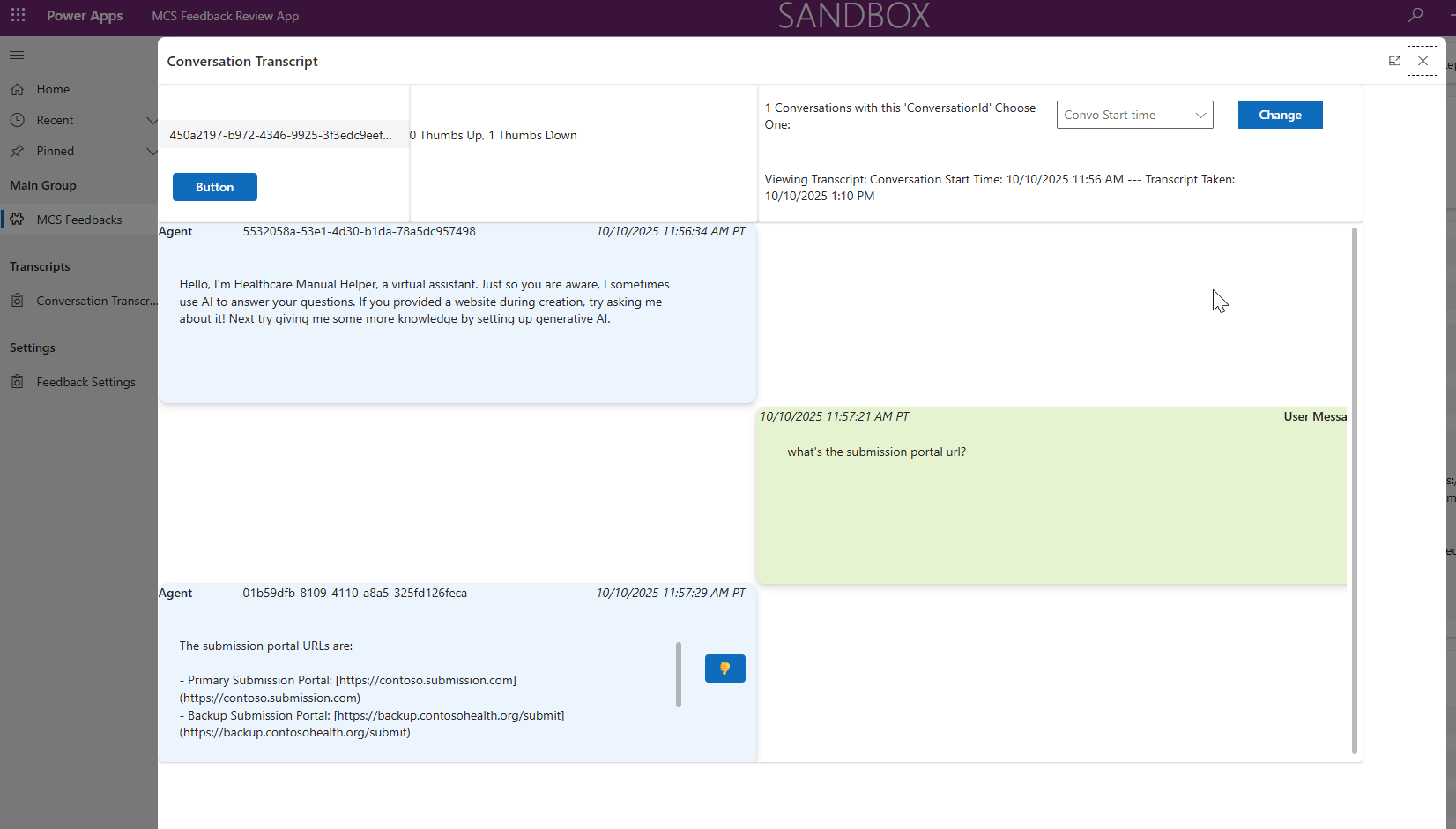 Transcript Viewer